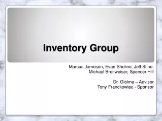 Inventory Group