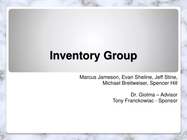 inventory group