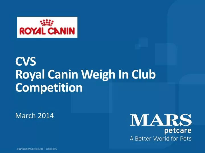 cvs royal canin weigh in club competition