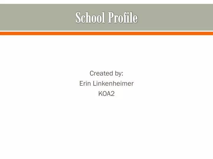 school profile
