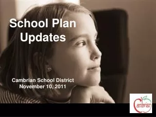 School Plan Updates