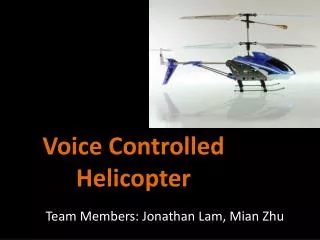 Voice Controlled Helicopter