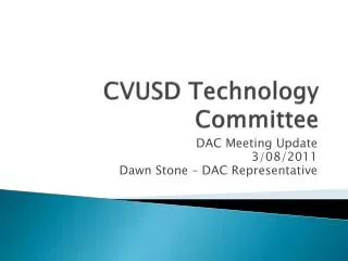 CVUSD Technology Committee