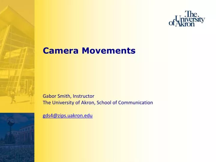 camera movements