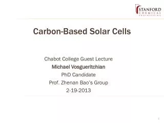 Carbon-Based Solar Cells