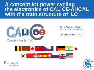 A concept for power cycling the electronics of CALICE-AHCAL with the train structure of ILC