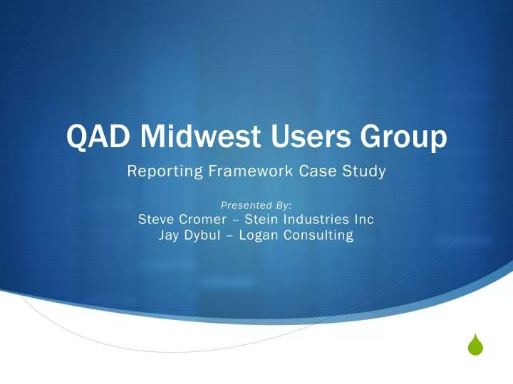 qad midwest users group