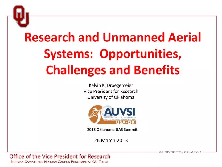 research and unmanned aerial systems opportunities challenges and benefits