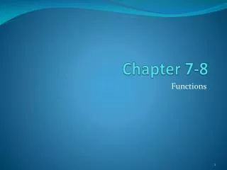 Chapter 7-8