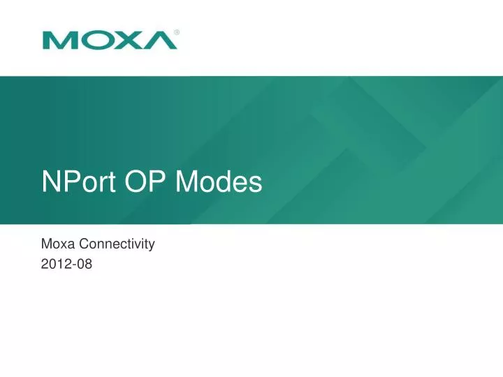 nport op modes