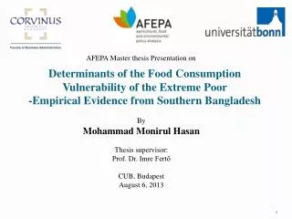 AFEPA Master thesis Presentation on