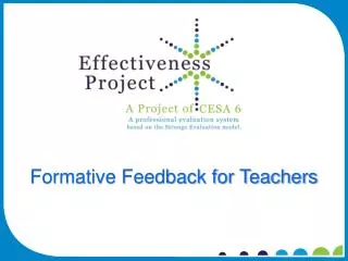 Formative Feedback for Teachers