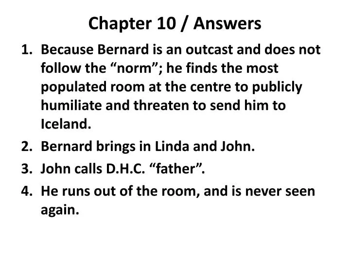 chapter 10 answers