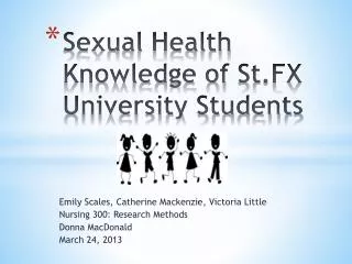 Sexual Health Knowledge of St.FX University Students