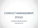 PPT - Conflict Management Styles PowerPoint Presentation, Free Download ...