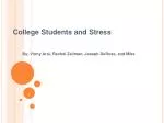 College Students and Stress - slide 1