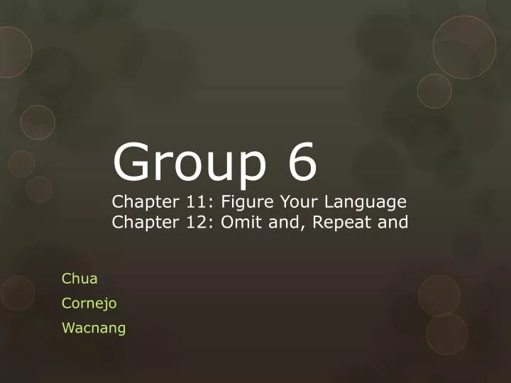 group 6 chapter 11 figure your language chapter 12 omit and repeat and