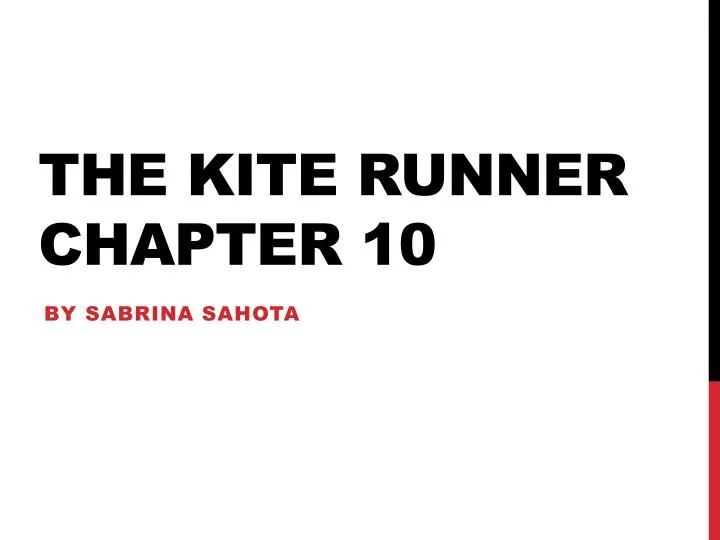 the kite runner chapter 10