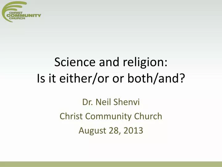 science and religion is it either or or both and