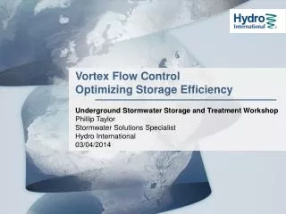 Vortex Flow Control Optimizing Storage Efficiency