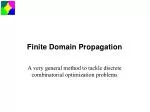 Finite Domain Propagation - slide 1
