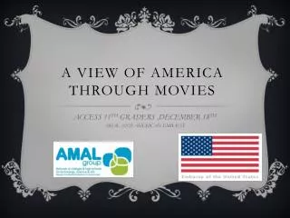 A VIEW OF AMERICA THROUGH MOVIES