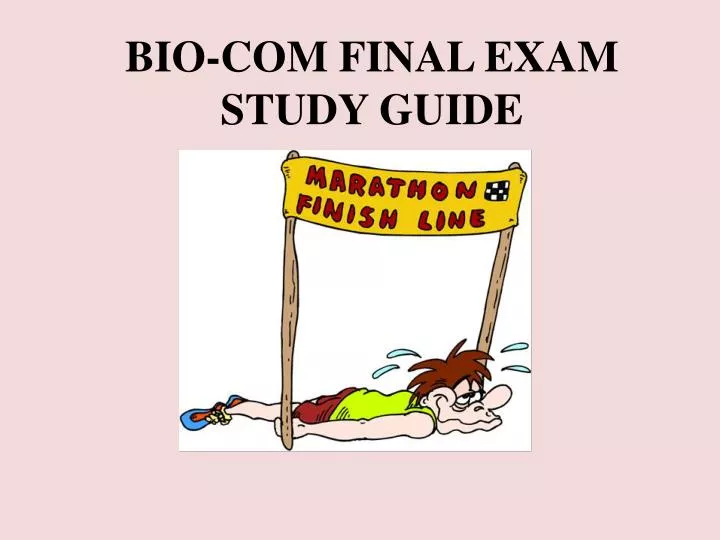 bio com final exam study guide