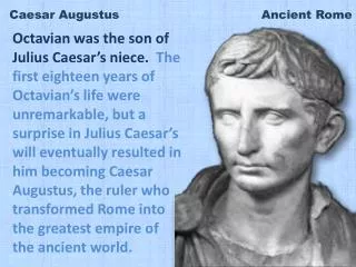 Caesar Augustus Ancient Rome