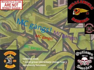 MC gangs! MC gangs!