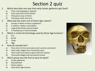 Section 2 quiz
