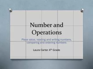 Number and Operations