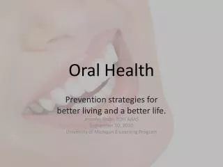 Oral Health