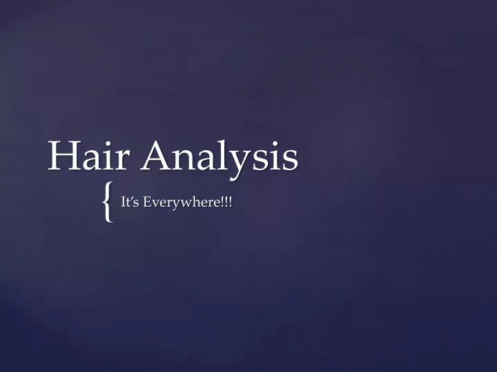 hair analysis