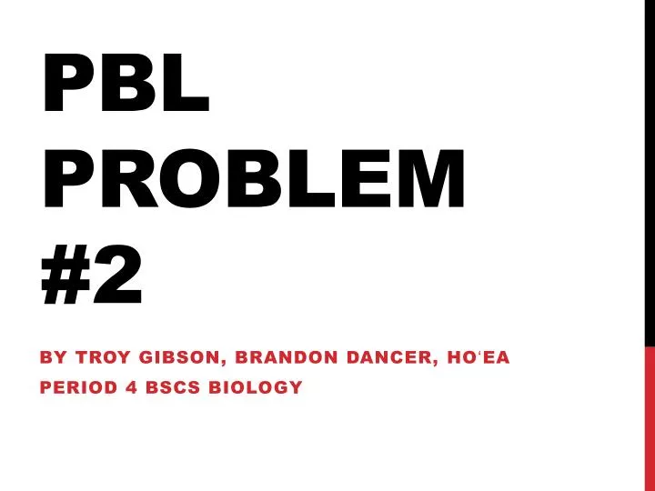 pbl problem 2