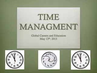 TIME MANAGMENT