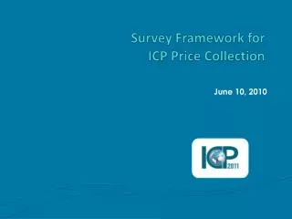 Survey Framework for ICP Price Collection