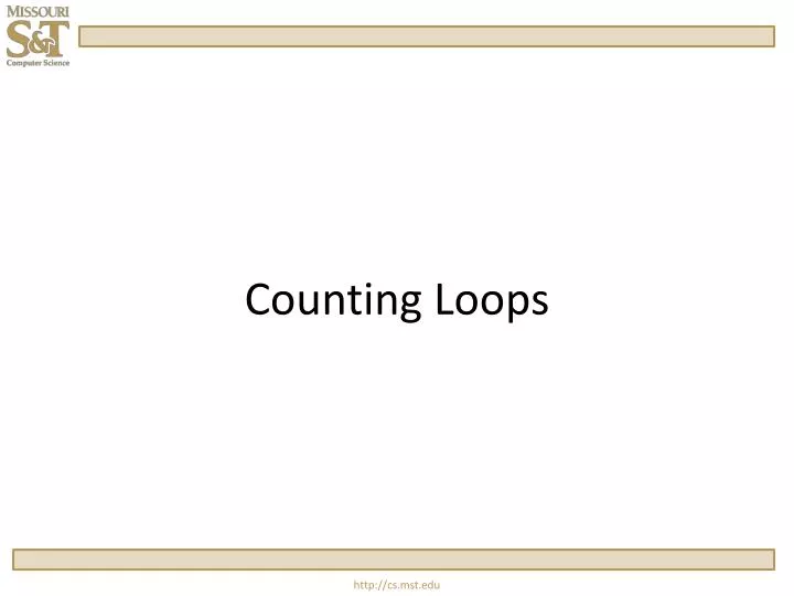 counting loops