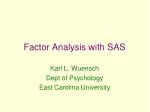 Factor Analysis with SAS - slide 1
