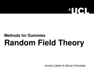Methods for Dummies Random Field Theory