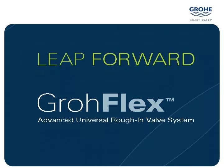 grohflex advanced universal rough in valve system