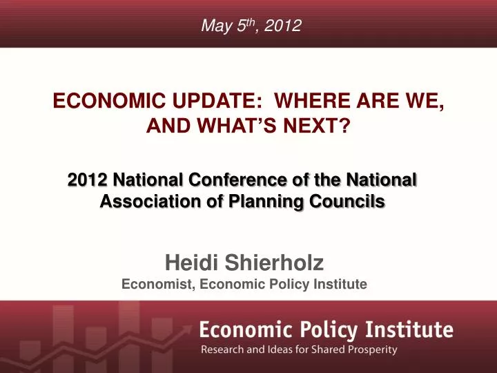 economic update where are we and what s next