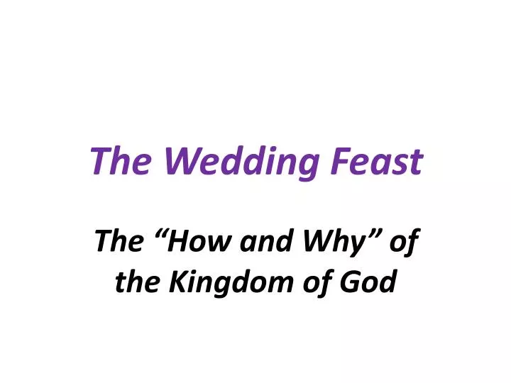 the wedding feast