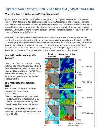 Layered Water Vapor Quick Guide by NASA / SPoRT and CIRA