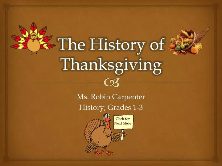 the history of thanksgiving