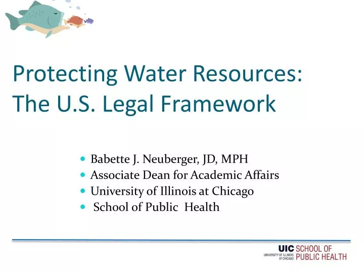 protecting water resources the u s legal framework
