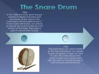 The Snare Drum