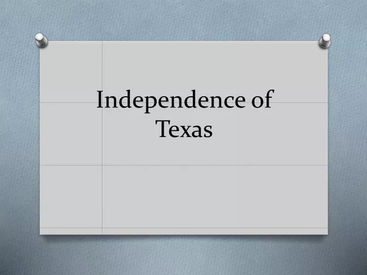 independence of texas
