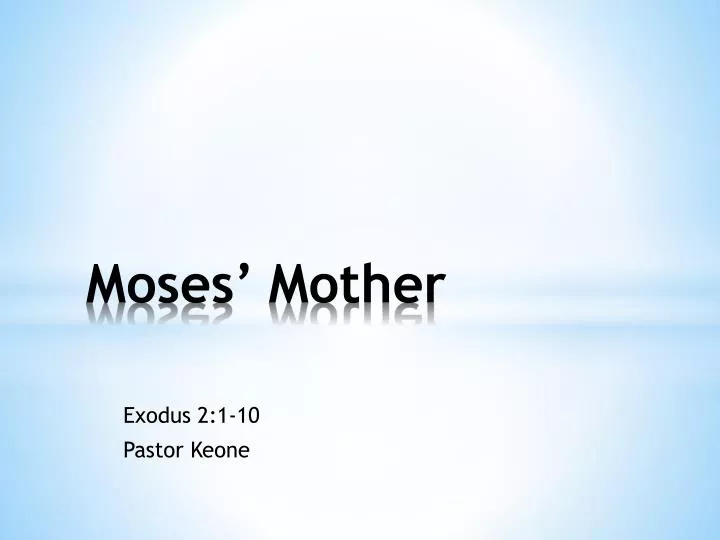 moses mother