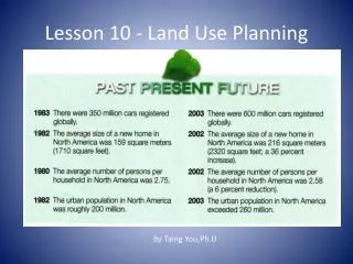 Lesson 10 - Land Use Planning