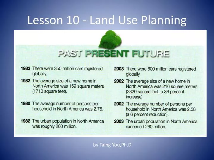 lesson 10 land use planning